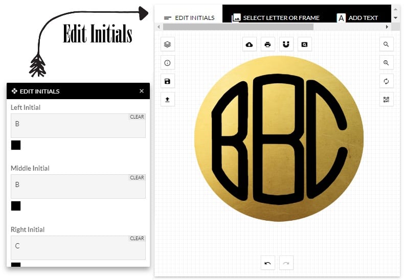 FREE Monogram Maker | Customize Online